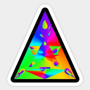 Illuminati all seeing eye Rainbow Sticker
